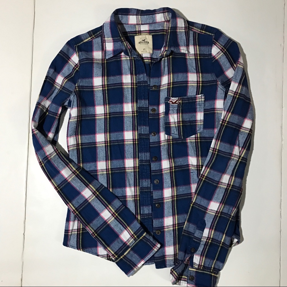 Hollister Blue Flannel